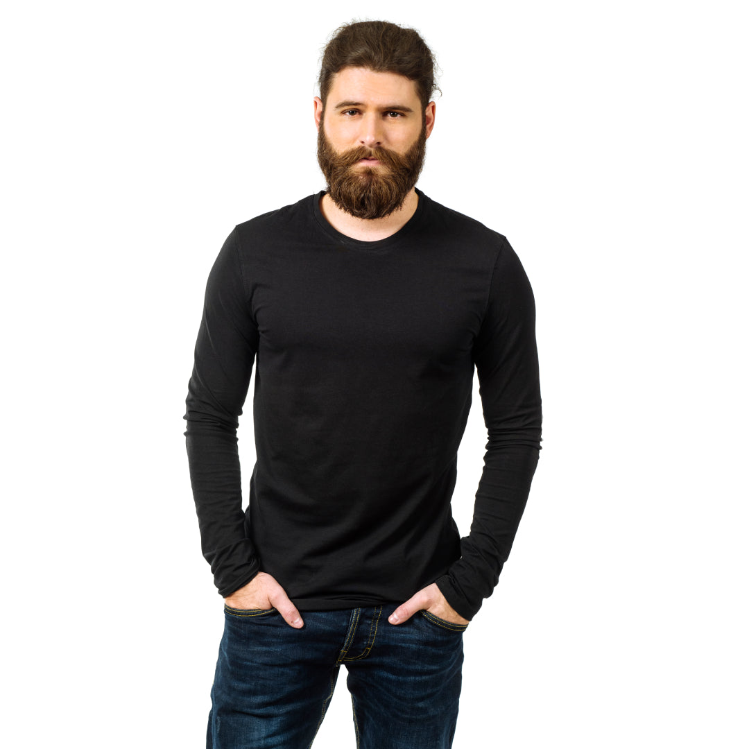 Men's Classic Long Sleeve Crew Neck T-Shirt
