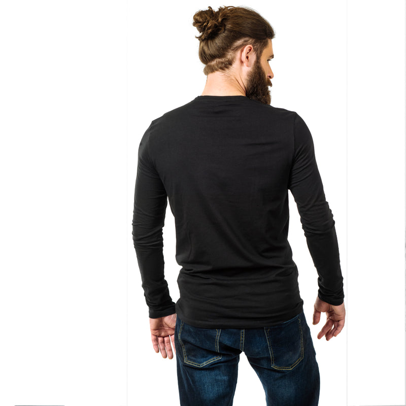 Men's Classic Long Sleeve Crew Neck T-Shirt