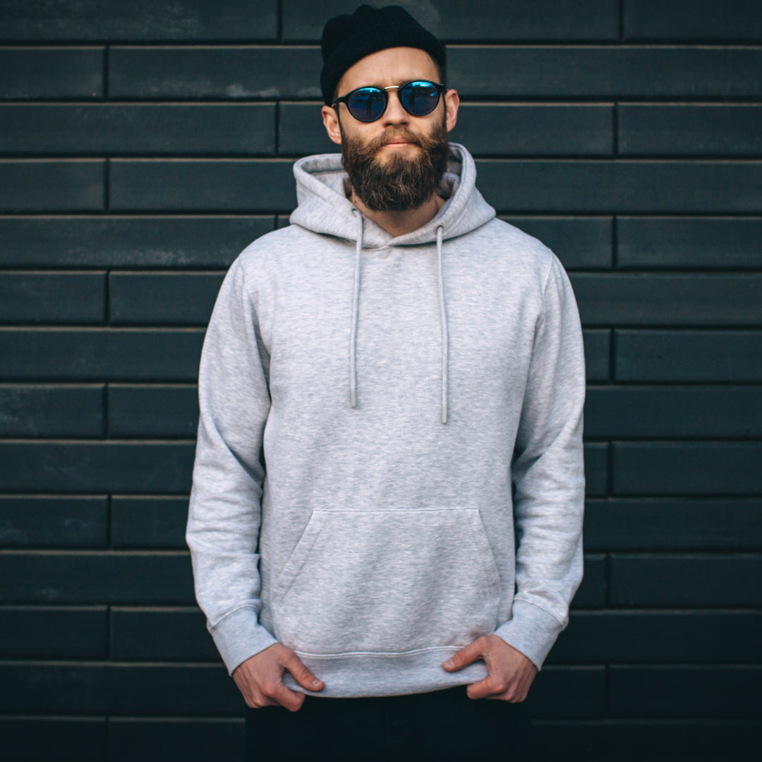 Men’s Classic Heather Gray Pullover Hoodie