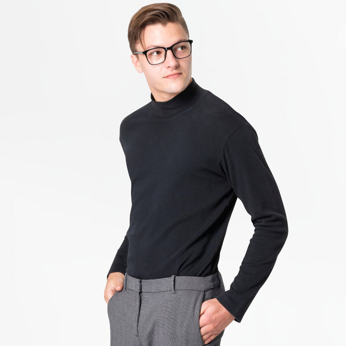 Men’s Classic Black Turtleneck