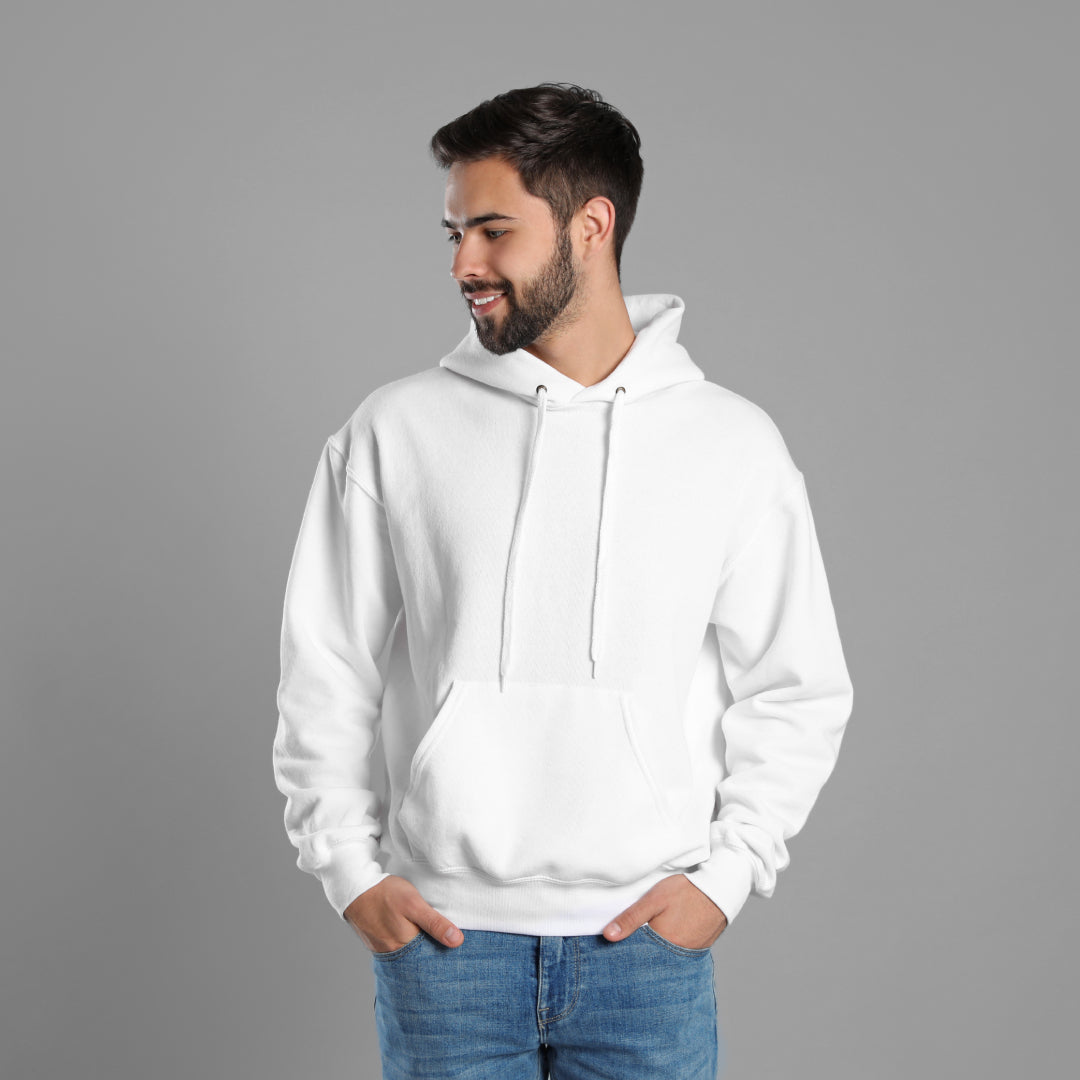 Unisex White Hoodie
