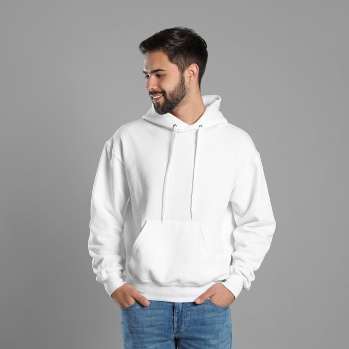 Unisex White Hoodie